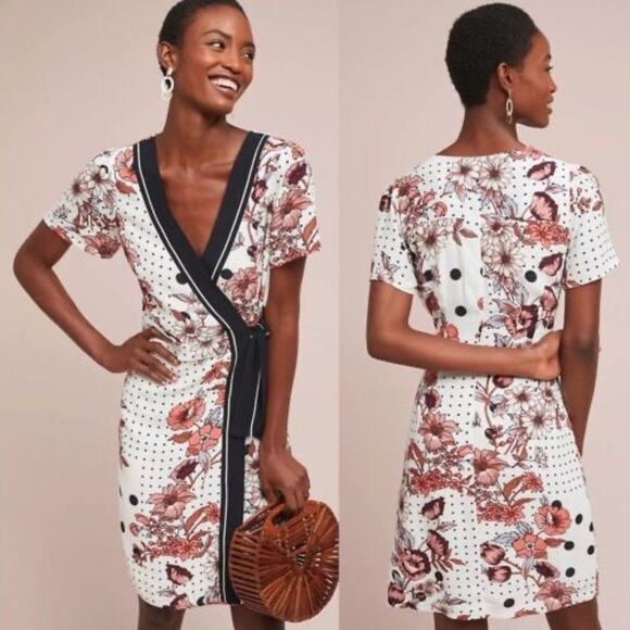 Anthropologie Maeve Aubrey Wrap Dress - Picture 1 of 6